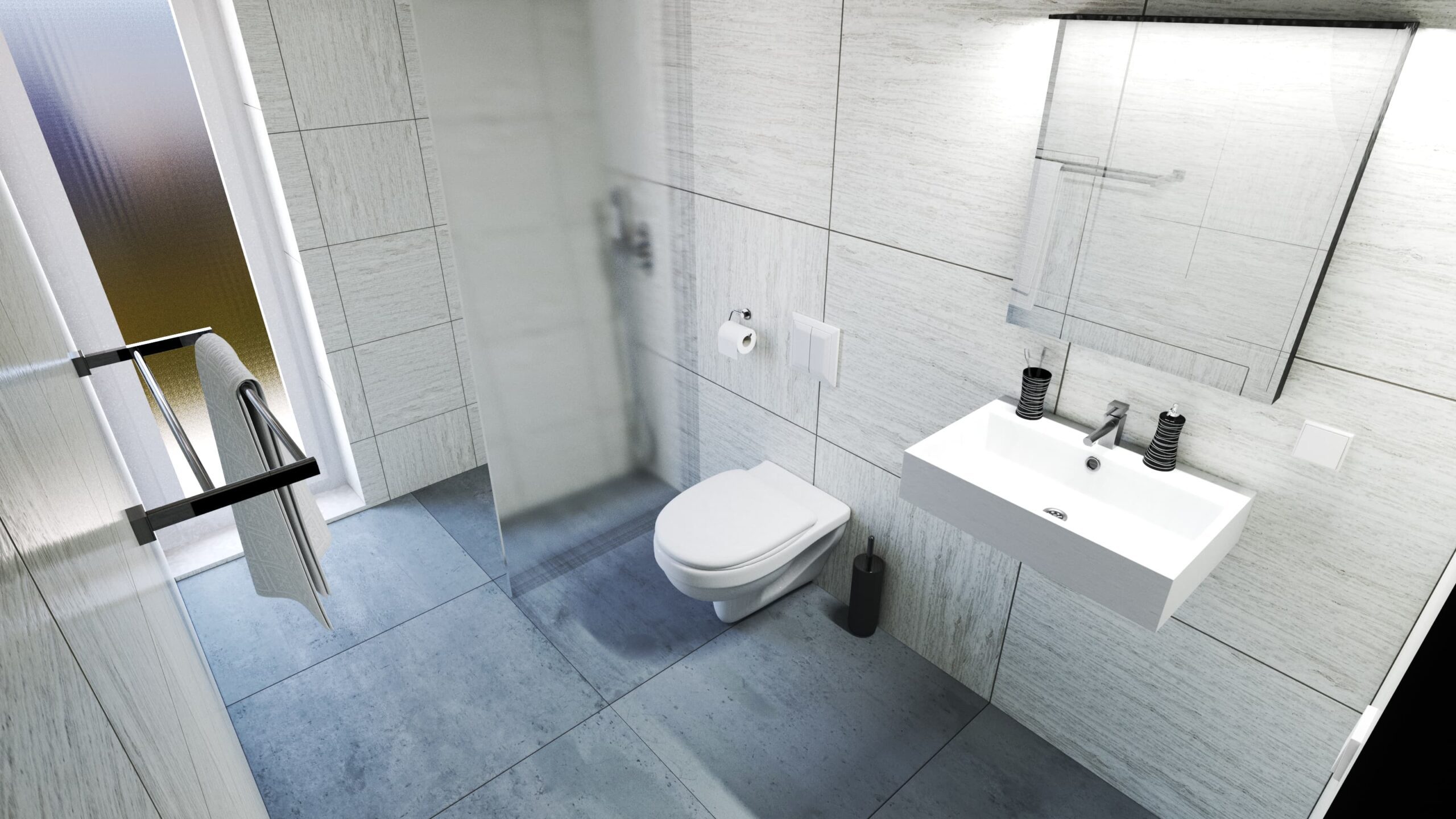 Projekt Herkulesstrasse Innenansicht Bad